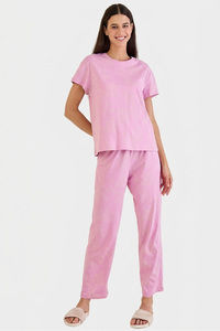 Sweet Dreams Printed Pyjama  Set - Dusty Rose — thumbnail 4